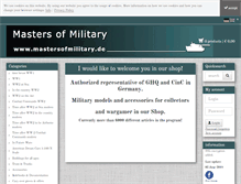 Tablet Screenshot of mastersofmilitary.de